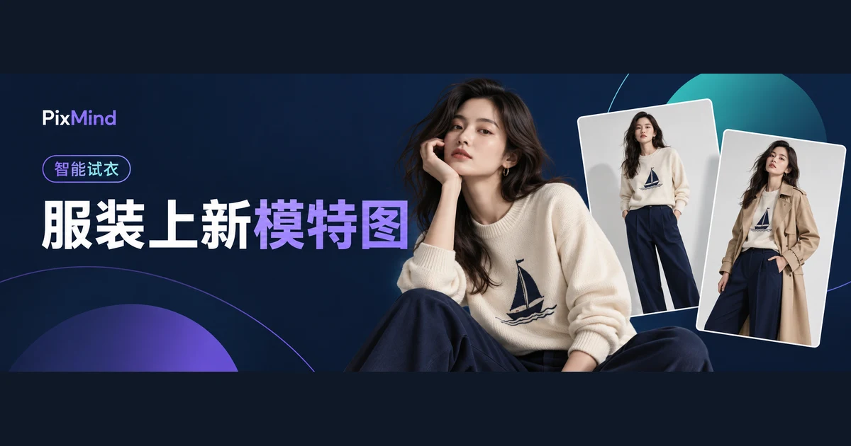 服装卖家怎样用 AI 试衣制作一组上新模特图