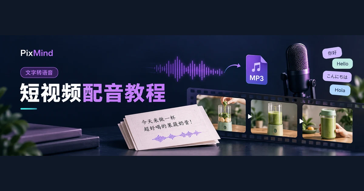 怎样给短视频配音:用脚本生成节奏合适的旁白