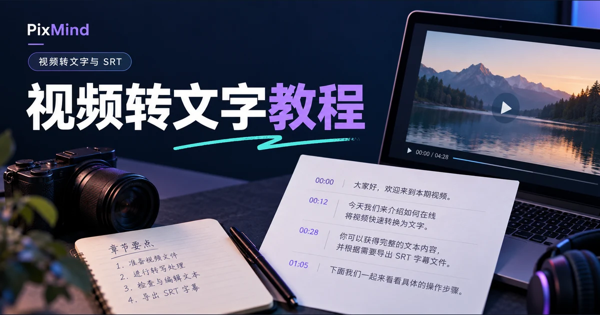 视频怎么转成文字：从上传到导出 TXT 的完整教程