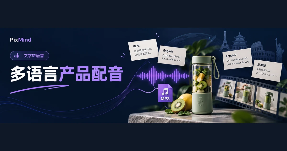 怎样给同一条产品视频制作多语言配音