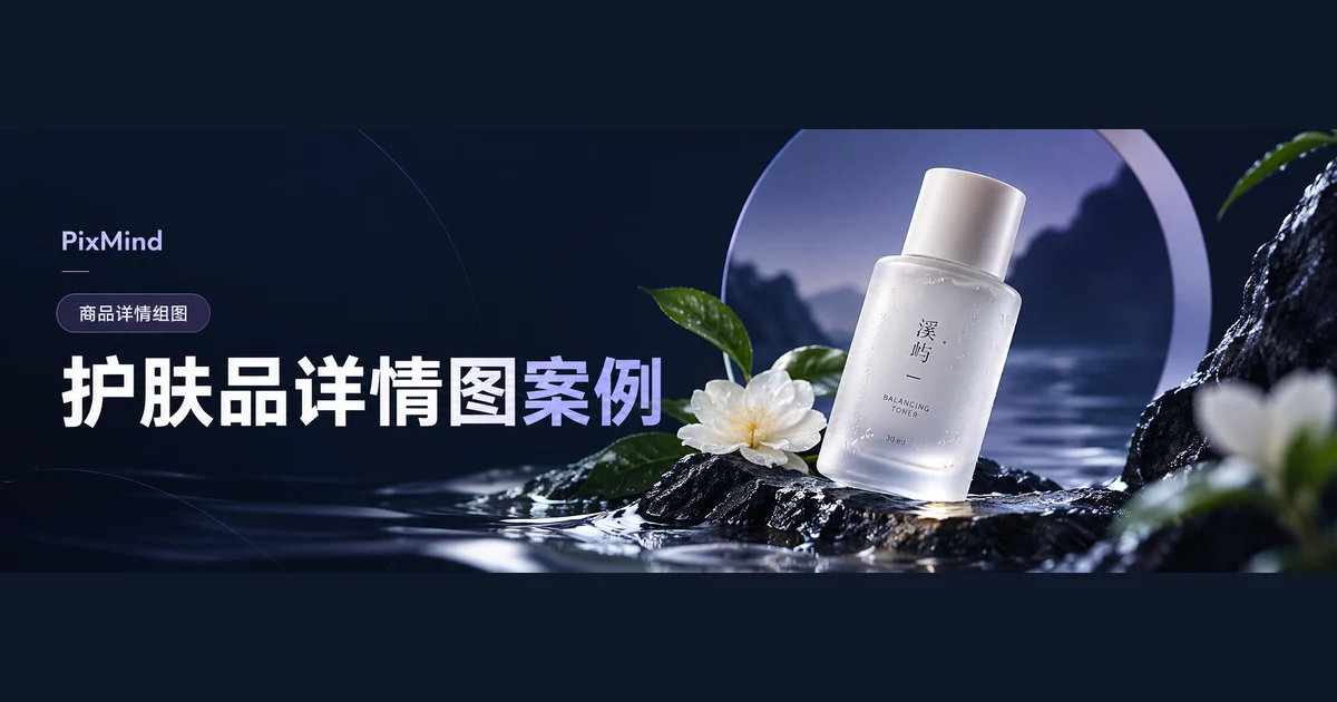 用 AI 制作护肤品商品详情图:一个完整案例