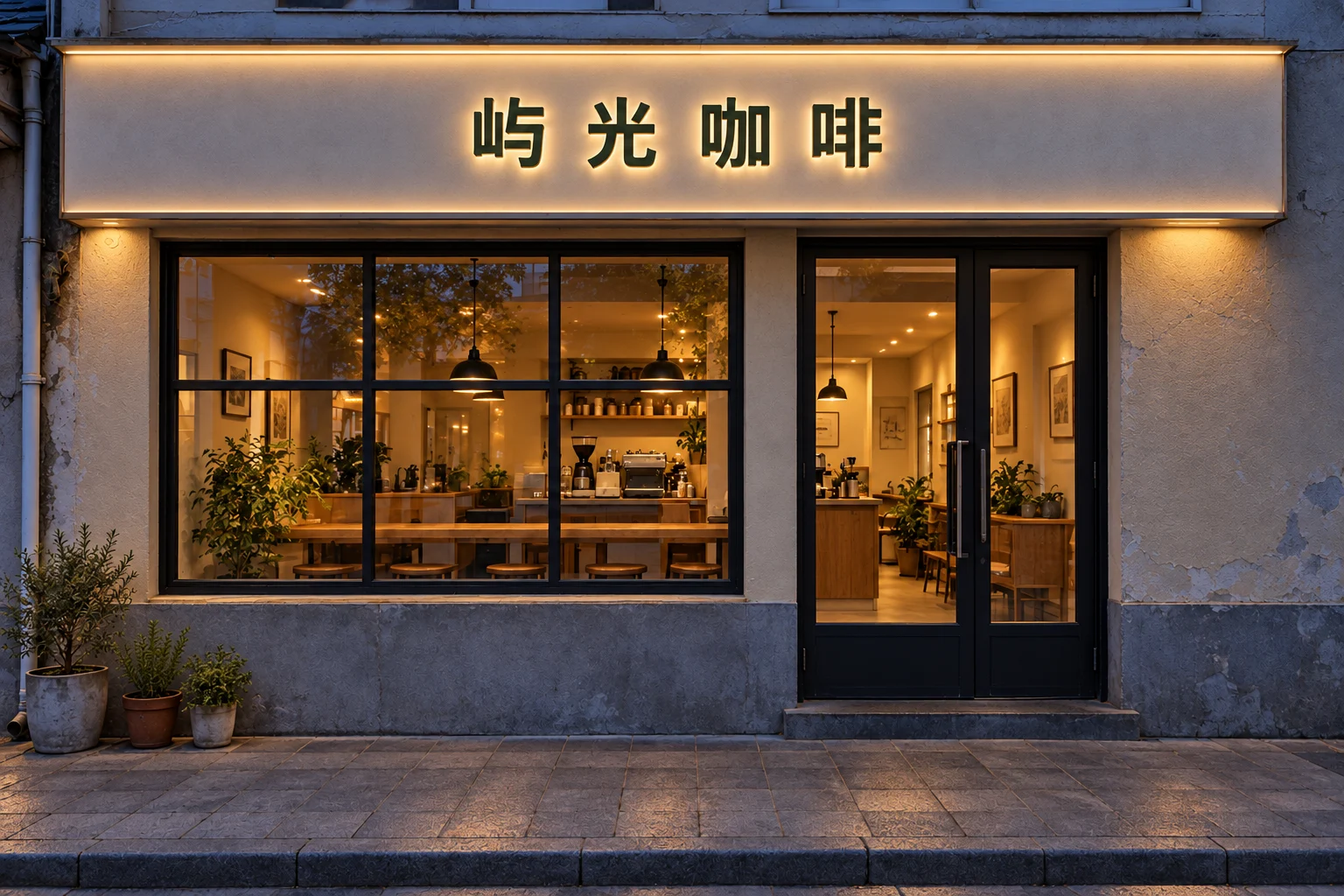 方向三夜间概念预览:夜间亮灯状态(AI 生成概念图)