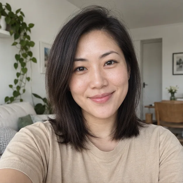 Woman portrait examples: Original selfie