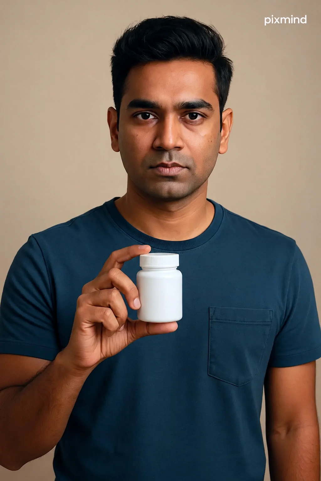 Vitamins & Supplements - Young man