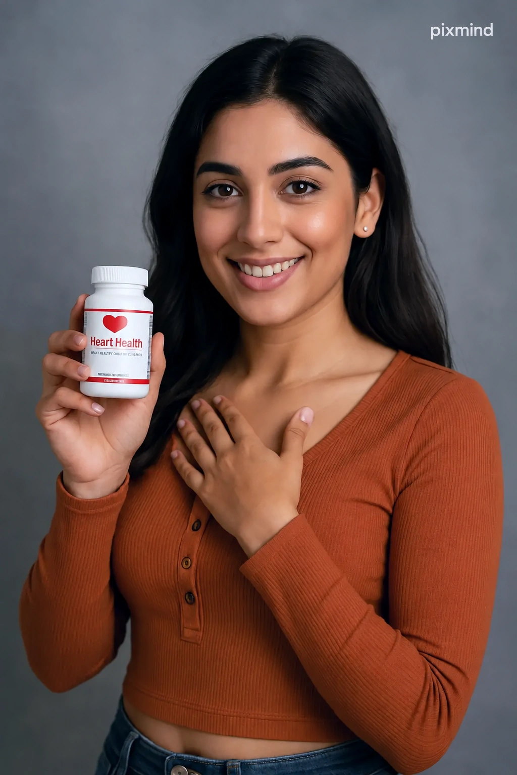 Vitamins & Supplements - Young lady