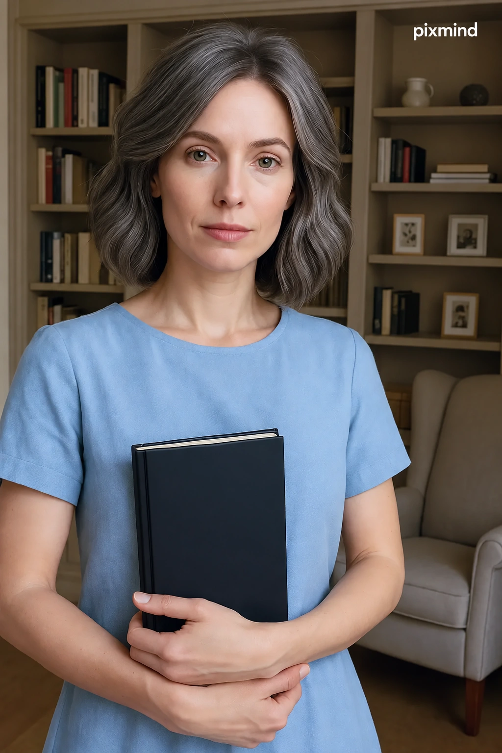 Books - Middle aged lady