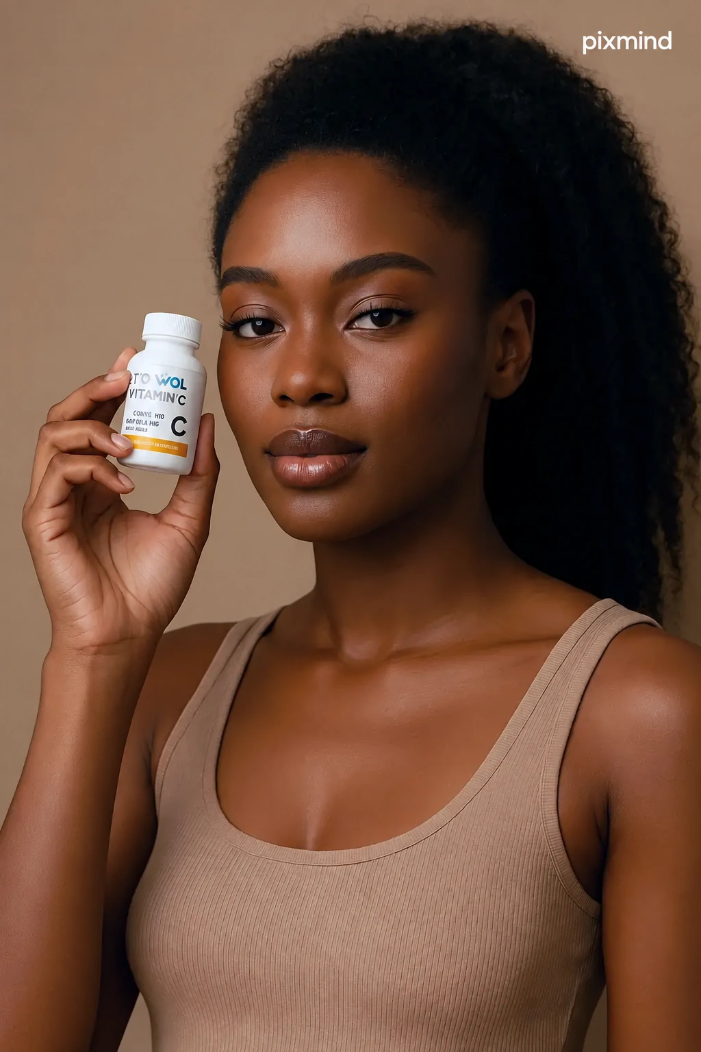 Vitamins & Supplements - Young lady