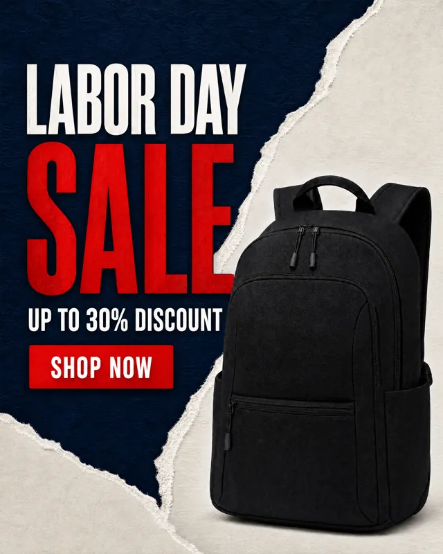 Torn Paper Labor Day Ad